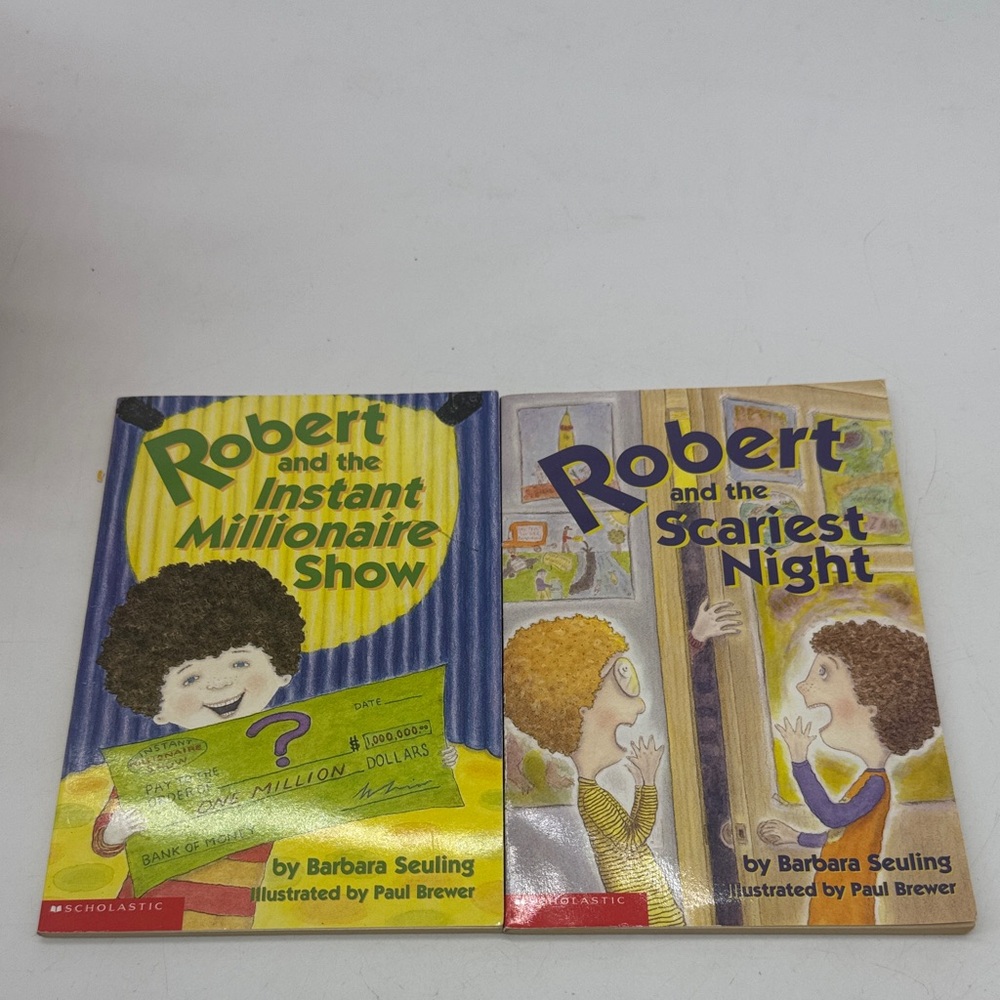 Scholastic Robert Book Pair - instant milionaire/scariest night